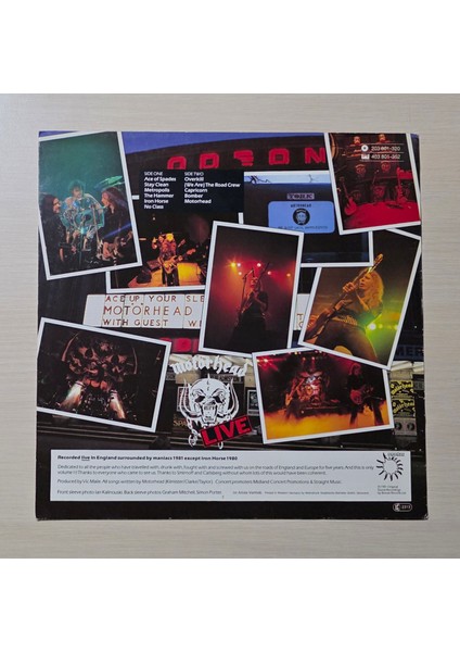 - No Sleep 'til Hammersmith - 1981 - Dönem Baskı Plak - Longplay - Lp fiyatları