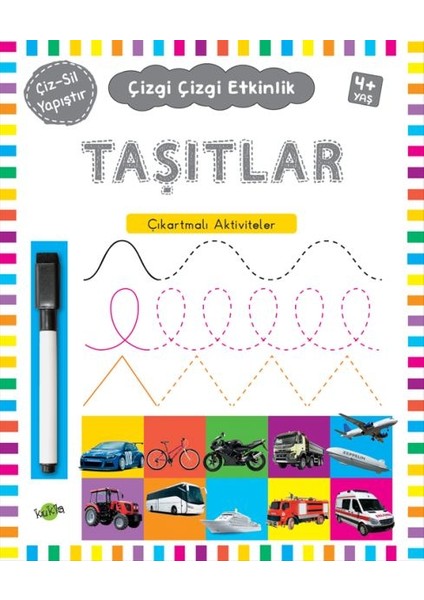 Çizgi Çizgi Etkinlik - Taşıtlar (4+ Yaş)