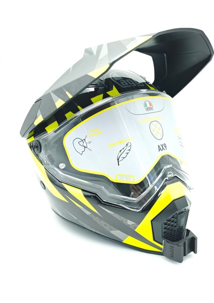 Agv Ax-9 Kask uyumlu chinmount aksiyon kamera çene bağlantı aparatı seti