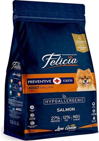 Az Tahıllı 3 kg Yetişkin Somonlu Small/mini Hypoallergenic Köpek Maması