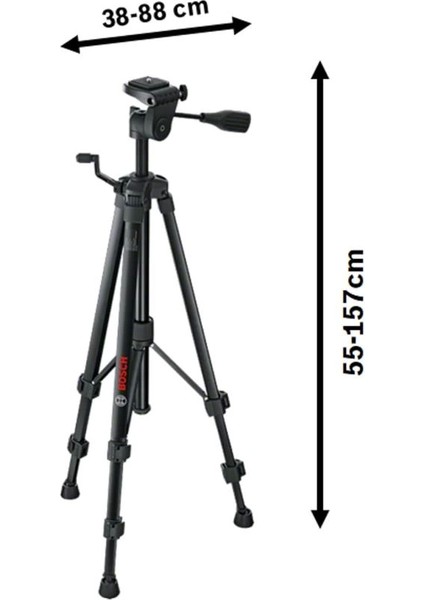 Measurement Bt 150 Tripod, Alüminyum, 55-157 cm Çalışma Yüksekliği fırsatları