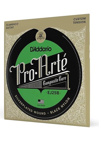D'addario EJ25B Klasik Gitar Tel Seti, Pro Arte, Flamenco, Silver