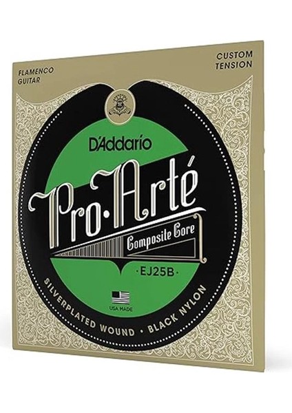D'addario EJ25B Klasik Gitar Tel Seti, Pro Arte, Flamenco, Silver