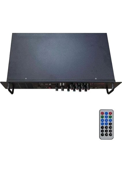 HB-4600 Mixer Amfi 4 Bölgeli 4 Çıkışlı Anfi Zonlu 4X150W Bluetooth USB fırsatları