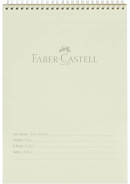 Faber-Castell Bloknot, A4, 80 Yaprak, Çizgili, Karton Kapak, Spiral Cilt, 70G Kağıt, Canlı Renkler modelleri