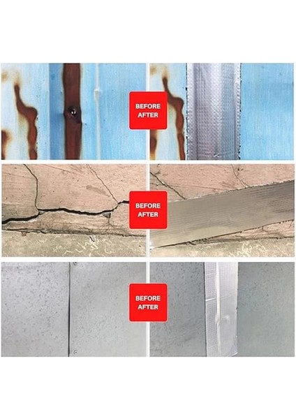 5 Metre x 10 cm Alüminyum Su Geçirmez Bant,sızdırmazlık Bandı, Güçlendirilmiş Çamur Bant, Havuz fiyatları