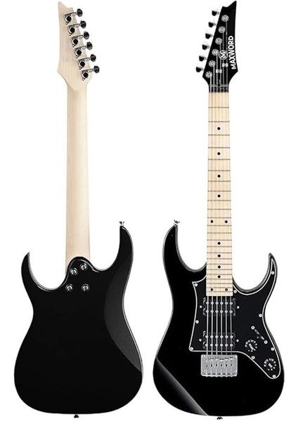 DE-150BK-ST Maple Klavye Hh Manyetik Yüksek Kaliteli Elektro Gitar Seti fırsatları
