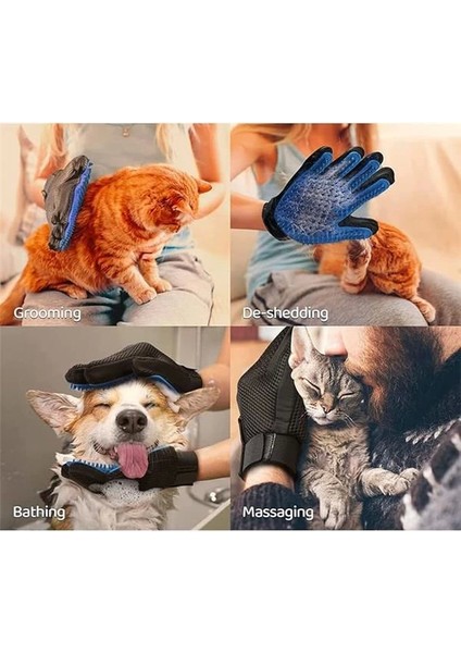 Kedi Köpek Tüy Toplama Kaşıma Tarama Eldiveni Evcil Hayvan Tüy Toplama Eldiveni