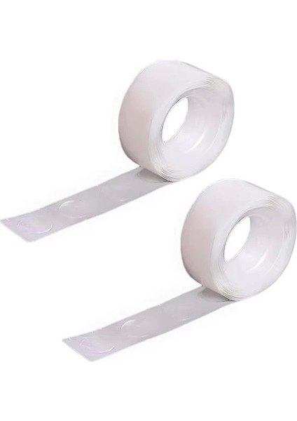 Toys - 2 Adet Çift Taraflı Yapışkan Balon Yapıştırma Bandı, Sticker Damla Modeli ve Uçan