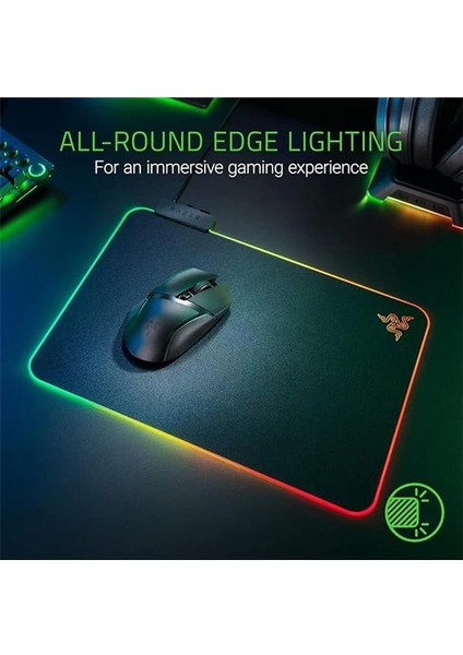 Firefly V2 - Oyun Fare Altlığı (Mikroyapılı Yüzeyli Oyun Fare Altlığı, Kablo Montajı ve Rgb