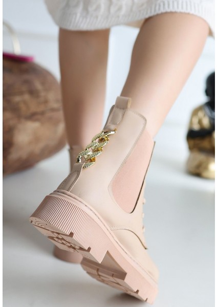 Harte Nude Cilt Bağcıklı Bot - Lisinya modelleri