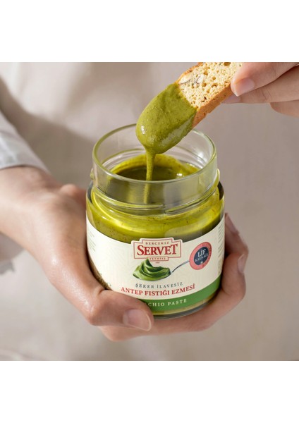 Servet Şeker İlavesiz %100 Antep Fıstığı Ezmesi 200 gr