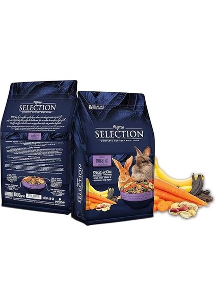 Selection Kuru Sebze ve Meyveli Takviyeli Tavşan Yemi 750GR