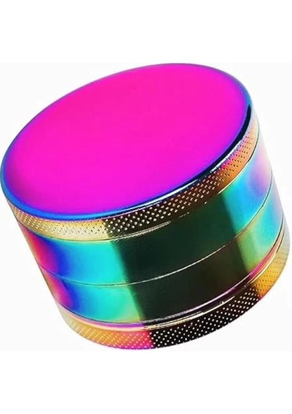 50 mm 4 Katmanlı Mıknatıslı Çinko Alaşım Herbal Grinder Baharat Bitki Ot Tütün Öğütücü