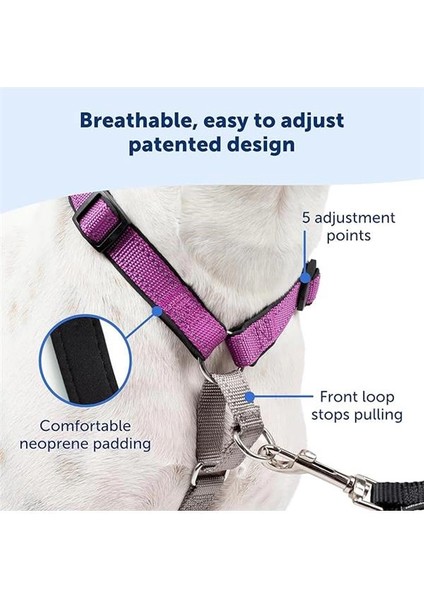 The Makers Of The Easy Walk Harness, 3'ü 1 Arada Koşum Kayışı, Tamamen Ayarlanabilir, Çekmez fırsatları