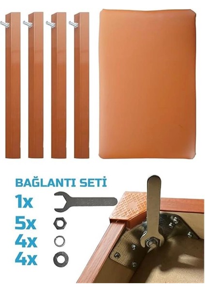 Midex TBX-144OR Üst Kalite Piyano Taburesi Gizli Bölmeli Turuncu Renk (32X54X48) fırsatları