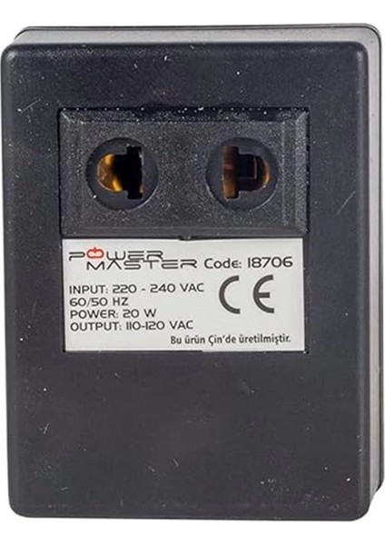 Powermaster 220V-110V 20VA Ac/ac Dönüştürücü Oto Transformatör fırsatları