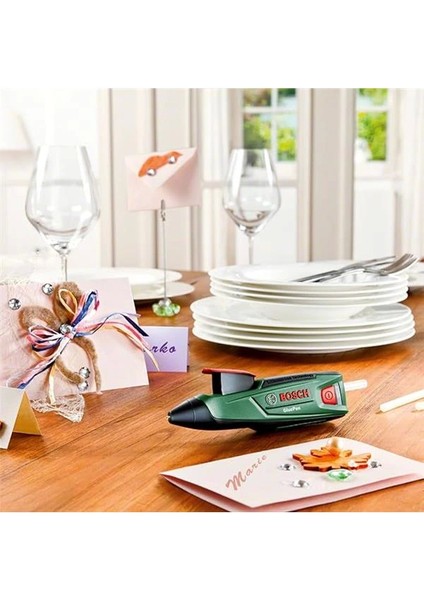 Home And Garden Akülü Tutkal Tabancası Gluepen (Mikro-Usb Şarj Imkani, 4 Adet Tutkal Çubuğu