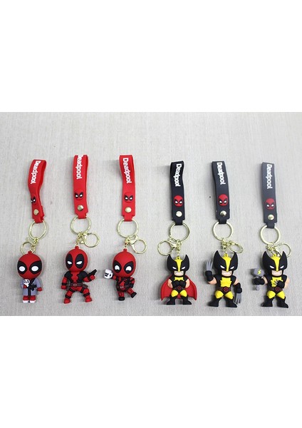 Deadpool Volverine Silikon Anahtarlık ALK4270 - Lisinya