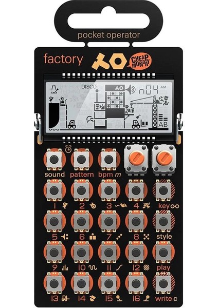 Po-16 Factory Pocket Operator / Lead & Melody Synthesizer