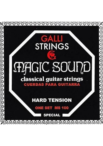 Galli MS-100 Klasik Gitar Teli Hard Tension, Galli Strings Tel fırsatları