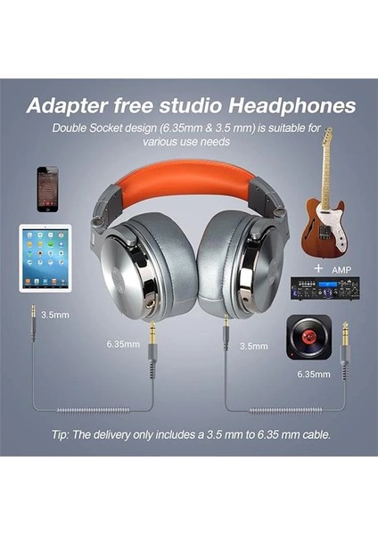 PRO50 Kulak Üstü Kablolu Dj Kulaklığı (Silver) fırsatları