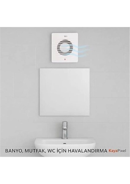 Horoz 12 cm 120’LIK Banyo Mutfak Tuvalet Havalandırma Fanı | 15W Sessiz Aspiratör, 1900 Rpm, 120
