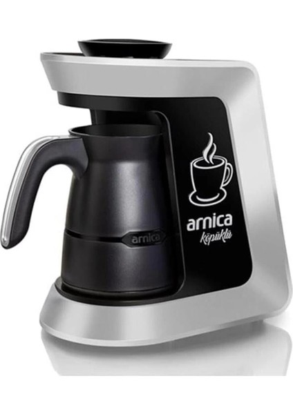 Köpüklü IH32051 Otomatik Türk Kahve Makinesi Susuz Silver