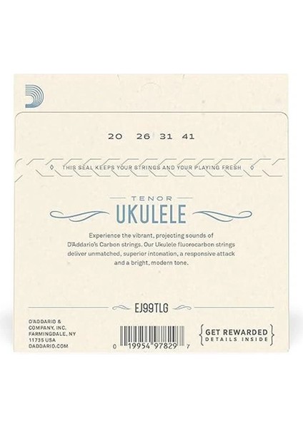 D'addario EJ65S Clear Nylon Sopran Ukulele Saitensatz modelleri