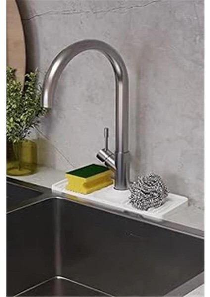 Musluk Matı Elastik Silikon Mutfak ve Banyo Için Lavobo Su Tutucu Musluk ve Brya Matı
