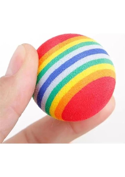 Kedi Köpek Çiğneme ve Oyun Topu 4'lü Set | Renkli Sünger Toplar | Toksik Olmayan Eva Malzeme | fiyatları