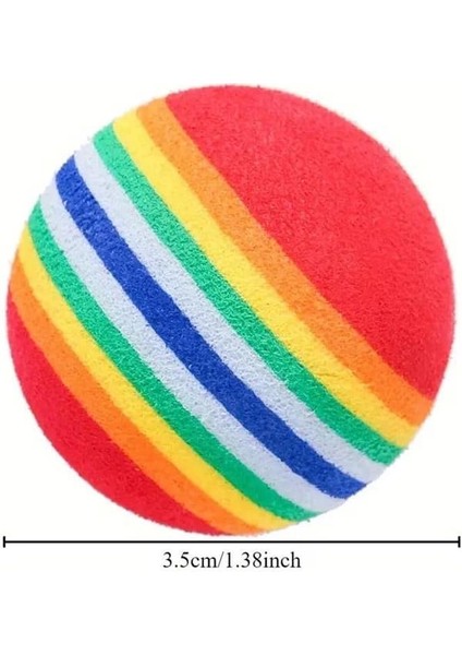 Kedi Köpek Çiğneme ve Oyun Topu 4'lü Set | Renkli Sünger Toplar | Toksik Olmayan Eva Malzeme | modelleri
