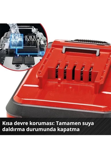 Orijinal 18 V 4.0 Ah Sealed Power X-Change Plus (18 V Akü, Su ve Toz Geçirmez, IP57 Koruma