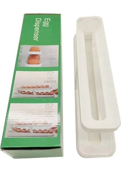 2 Katlı Otomatik Yumurta Standı - Buzdolabı Için Yumurtalık Rafı ve Saklama Kabı, Mutfak indirimleri