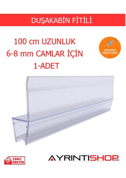 Ayrıntıshop Duşakabin Alt Suluk Fitil 8 mm