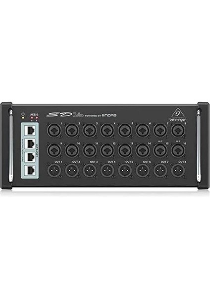 SD16 I/o Sahne Kutusu, 16 Uzaktan Kumanda Edilebilir Orta Preamps, 8 Çıkış, AES50 Ağ ve
