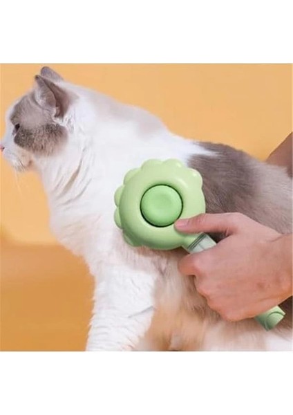 Basmalı Kedi Tarağı, Su Hazneli Sprey Özellikli Evcil Hayvan Tarama Fırçası