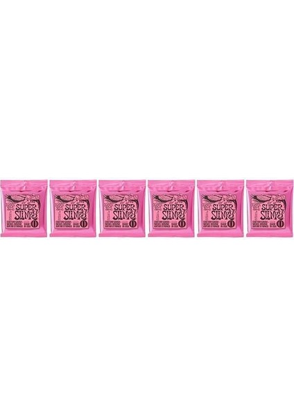 Super Slinky Nickel Wound Electric Guitar Strings 6 Pack - 9-42 Gauge fiyatları