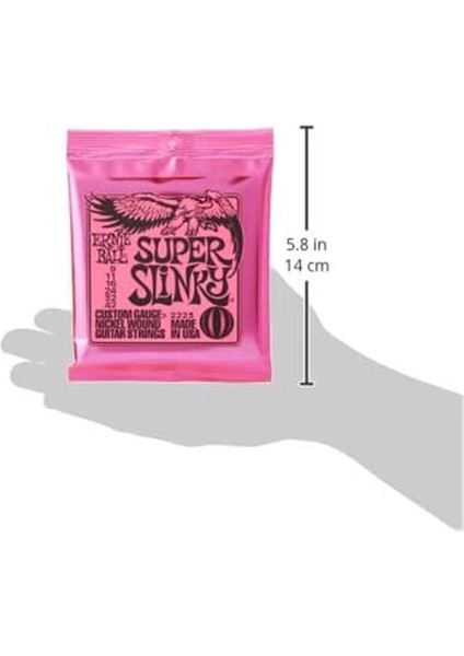 Super Slinky Nickel Wound Electric Guitar Strings 6 Pack - 9-42 Gauge fırsatları