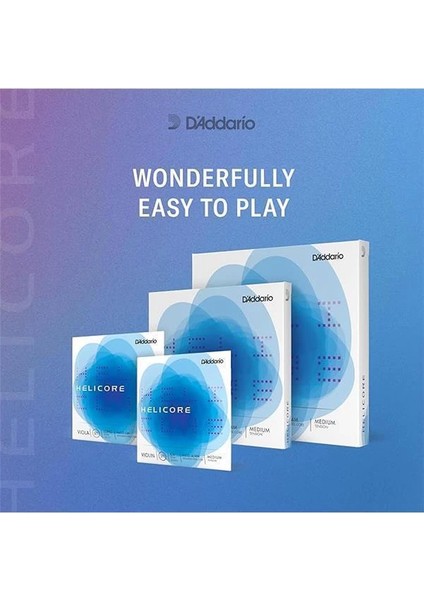 D'addario Helicore 4/4 Boy Keman Ipi - Alüminyum Yara Bir Ip - H312 4/4h - Sadece Bir Ip - Ağır fiyatları
