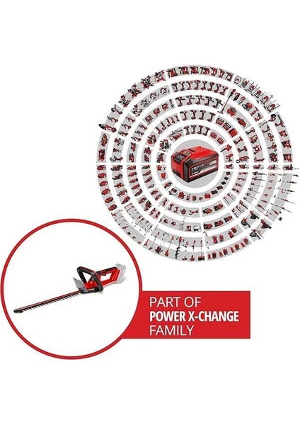 Akülü Çit Budama Gc-Ch 18/50 Li Solo Power X-Change (Li-Ion, 18V, Metal Dişli Sistemi fiyatları