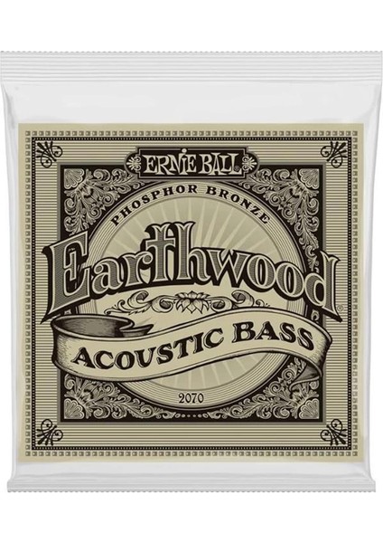 P02070 Earthwood Fosfor Bronz Akustik Bas Telleri, Ölçü 45-95 Orijinal Versiyon