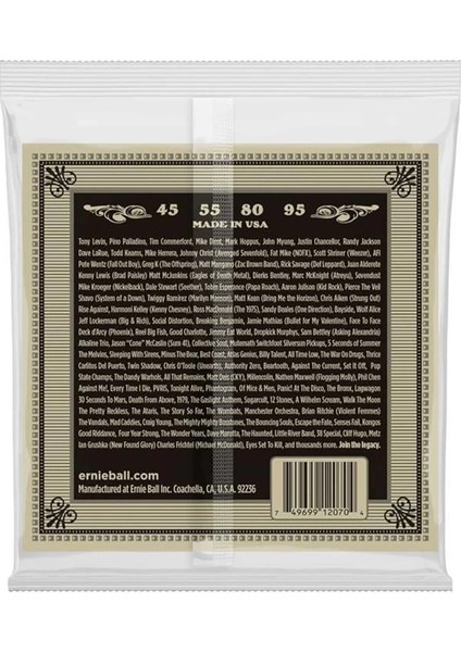 P02070 Earthwood Fosfor Bronz Akustik Bas Telleri, Ölçü 45-95 Orijinal Versiyon fiyatları