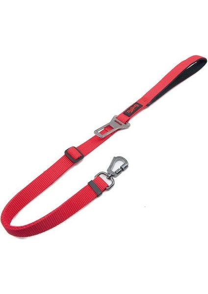 Travel Leash Araç Emniyet Tokası Kedi Köpek Gezdirme Sevk Kayışı (Kırmızı, Medium 2cm)