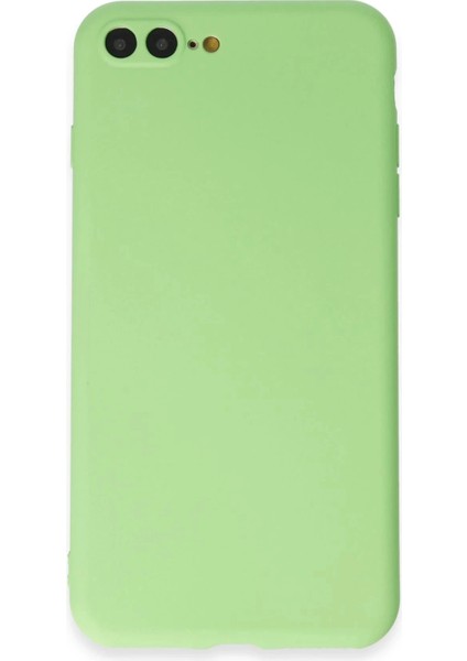 iPhone 7 Plus Kılıf First Silikon - Açık YEŞIL-(5796)