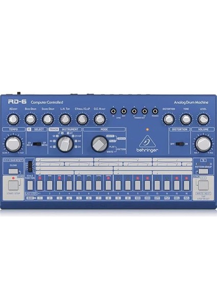 Rd6-Bu, Klasik Analog Drum Machine (8 Drum Sesi, 16-Adımlı Sequencer ve Distortion Efekti)