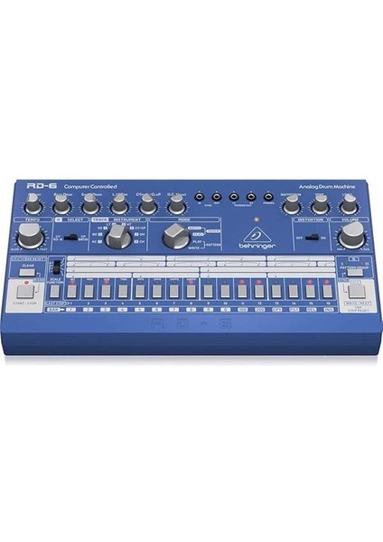Rd6-Bu, Klasik Analog Drum Machine (8 Drum Sesi, 16-Adımlı Sequencer ve Distortion Efekti)