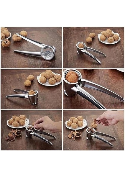 ® Profesyonel Ceviz Kıracağı, 18 cm Paslanmaz Çelik, Ergonomik Saplı, Yaylı Mekanizmalı indirimleri