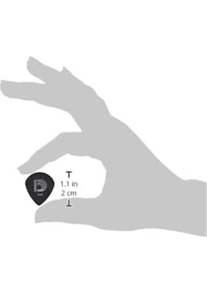 3DBK6-100 Maymuncuk Black Ice Picks 100 Pena Jazz Shape In Heavy modelleri