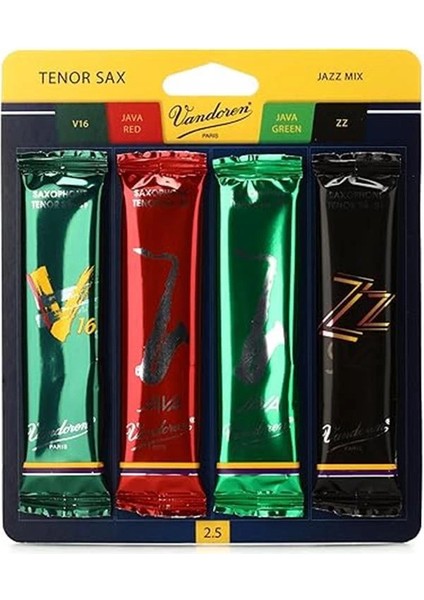 SRMIXT25 Tenor Sax Jazz Reed Karışık Kart Her Biri 1 Adet Zz, V16, Java ve Java Red fiyatları